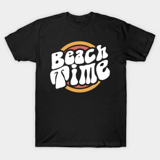 Vsco Girl Vintage Beach Time Retro Aesthetics Circles T-Shirt